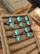 The Waukee Turquoise Rings-Rings-Calli Co., Turquoise and Silver Jewelry, Native American Handmade, Zuni Tribe, Navajo Tribe, Brock Texas