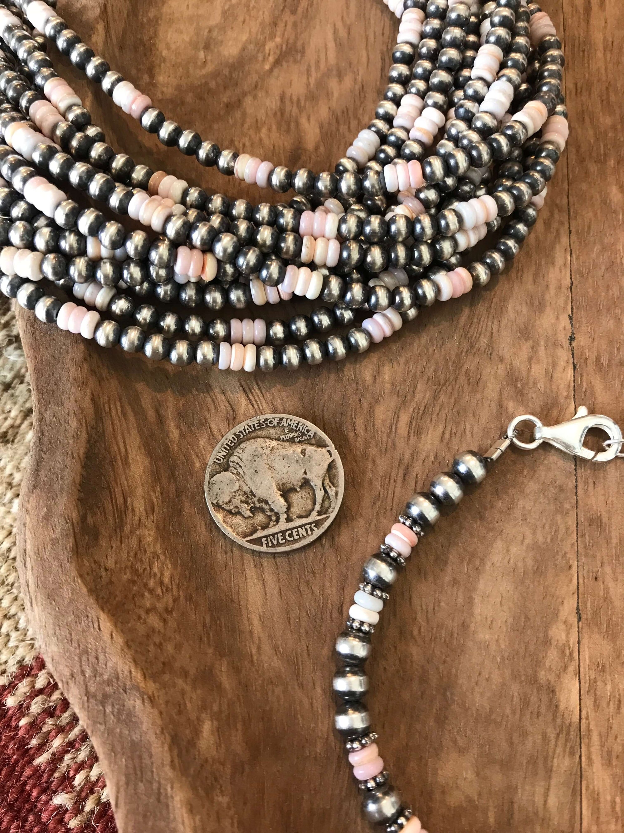 P.Yazzie Buckle Pink Conch Necklace main image 0
