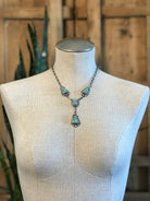 The Copeland Lariat Necklace Set, 4-Necklaces-Calli Co., Turquoise and Silver Jewelry, Native American Handmade, Zuni Tribe, Navajo Tribe, Brock Texas