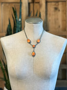 The Copeland Lariat Necklace Set, 5-Necklaces-Calli Co., Turquoise and Silver Jewelry, Native American Handmade, Zuni Tribe, Navajo Tribe, Brock Texas
