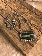 The Glenrio Black Jack Necklace, 2-Necklaces-Calli Co., Turquoise and Silver Jewelry, Native American Handmade, Zuni Tribe, Navajo Tribe, Brock Texas
