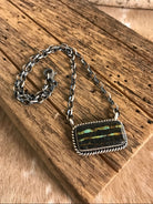 The Glenrio Black Jack Necklace, 3-Necklaces-Calli Co., Turquoise and Silver Jewelry, Native American Handmade, Zuni Tribe, Navajo Tribe, Brock Texas