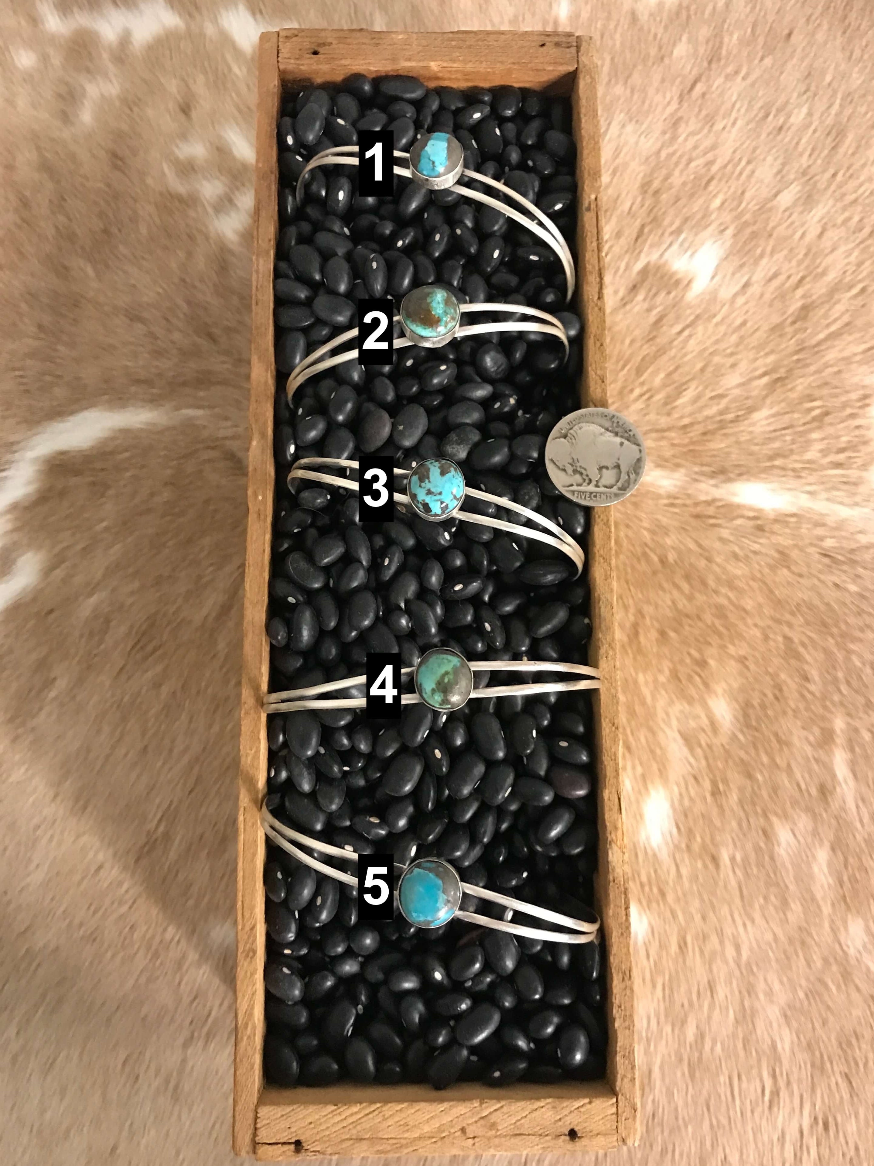 The Blundell Black Jack Cuffs-Bracelets & Cuffs-Calli Co., Turquoise and Silver Jewelry, Native American Handmade, Zuni Tribe, Navajo Tribe, Brock Texas