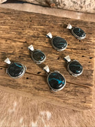 The Awena Black Jack Pendants-Pendants-Calli Co., Turquoise and Silver Jewelry, Native American Handmade, Zuni Tribe, Navajo Tribe, Brock Texas