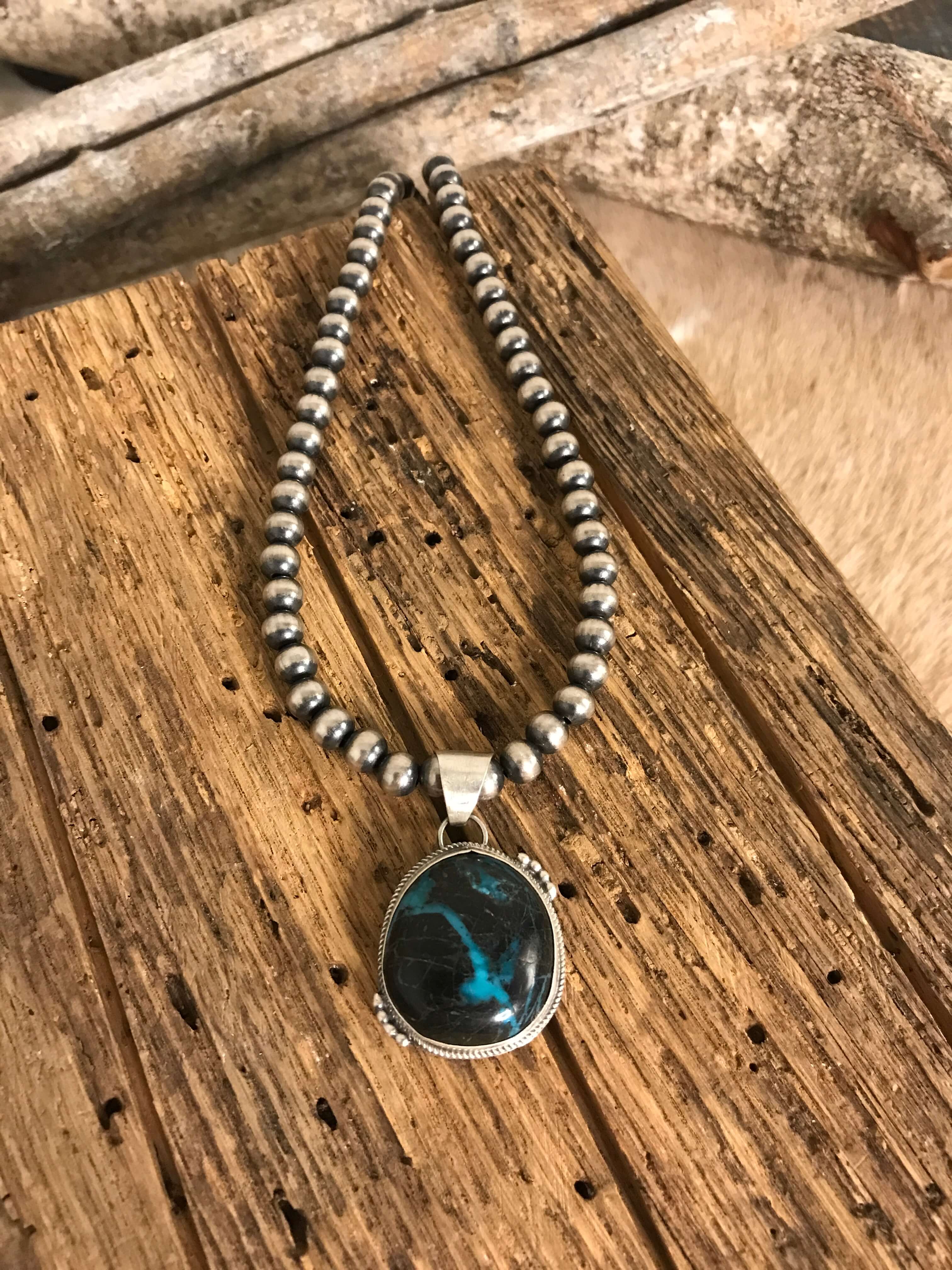 The Awena Black Jack Pendants-Pendants-Calli Co., Turquoise and Silver Jewelry, Native American Handmade, Zuni Tribe, Navajo Tribe, Brock Texas
