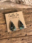 The Black Jack Dangles, 1-Earrings-Calli Co., Turquoise and Silver Jewelry, Native American Handmade, Zuni Tribe, Navajo Tribe, Brock Texas