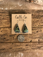 The Black Jack Dangles, 3-Earrings-Calli Co., Turquoise and Silver Jewelry, Native American Handmade, Zuni Tribe, Navajo Tribe, Brock Texas