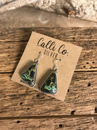 The Black Jack Dangles, 3-Earrings-Calli Co., Turquoise and Silver Jewelry, Native American Handmade, Zuni Tribe, Navajo Tribe, Brock Texas