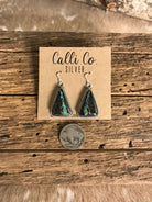 The Black Jack Dangles, 4-Earrings-Calli Co., Turquoise and Silver Jewelry, Native American Handmade, Zuni Tribe, Navajo Tribe, Brock Texas