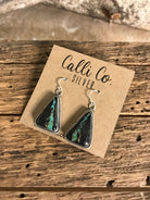 The Black Jack Dangles, 4-Earrings-Calli Co., Turquoise and Silver Jewelry, Native American Handmade, Zuni Tribe, Navajo Tribe, Brock Texas