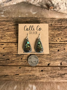 The Black Jack Dangles, 6-Earrings-Calli Co., Turquoise and Silver Jewelry, Native American Handmade, Zuni Tribe, Navajo Tribe, Brock Texas
