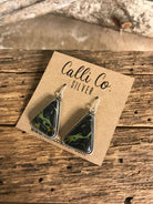 The Black Jack Dangles, 7-Earrings-Calli Co., Turquoise and Silver Jewelry, Native American Handmade, Zuni Tribe, Navajo Tribe, Brock Texas