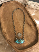 The Minnie Black Jack Necklace-Necklaces-Calli Co., Turquoise and Silver Jewelry, Native American Handmade, Zuni Tribe, Navajo Tribe, Brock Texas
