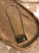 The Banner Black Jack Necklace, 2-Necklaces-Calli Co., Turquoise and Silver Jewelry, Native American Handmade, Zuni Tribe, Navajo Tribe, Brock Texas