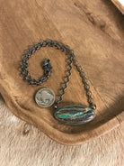 The Navarro Black Jack Necklace, 1-Necklaces-Calli Co., Turquoise and Silver Jewelry, Native American Handmade, Zuni Tribe, Navajo Tribe, Brock Texas