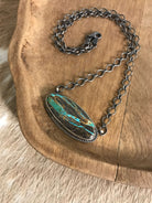 The Navarro Black Jack Necklace, 1-Necklaces-Calli Co., Turquoise and Silver Jewelry, Native American Handmade, Zuni Tribe, Navajo Tribe, Brock Texas