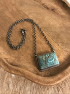 The Navarro Black Jack Necklace, 2-Necklaces-Calli Co., Turquoise and Silver Jewelry, Native American Handmade, Zuni Tribe, Navajo Tribe, Brock Texas