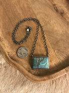 The Navarro Black Jack Necklace, 2-Necklaces-Calli Co., Turquoise and Silver Jewelry, Native American Handmade, Zuni Tribe, Navajo Tribe, Brock Texas