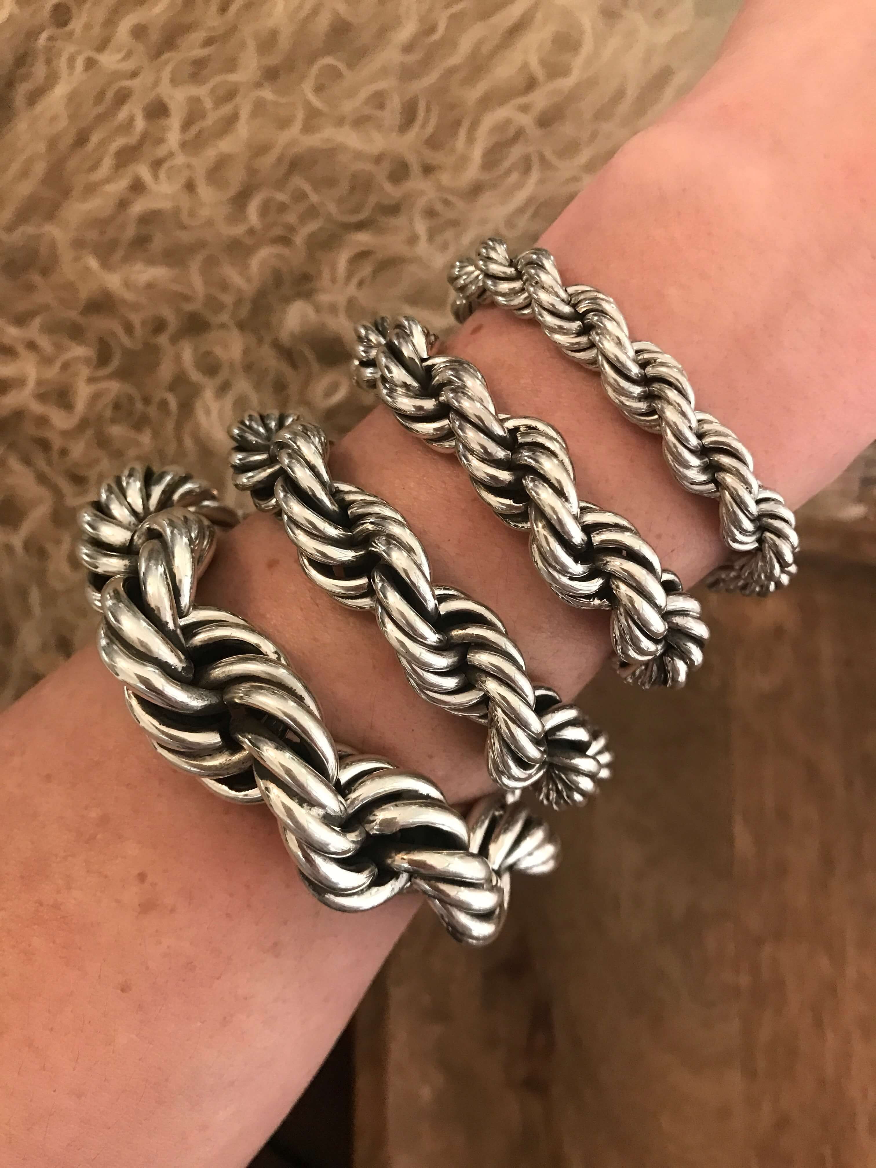 The Classic Sterling Rope Bracelet