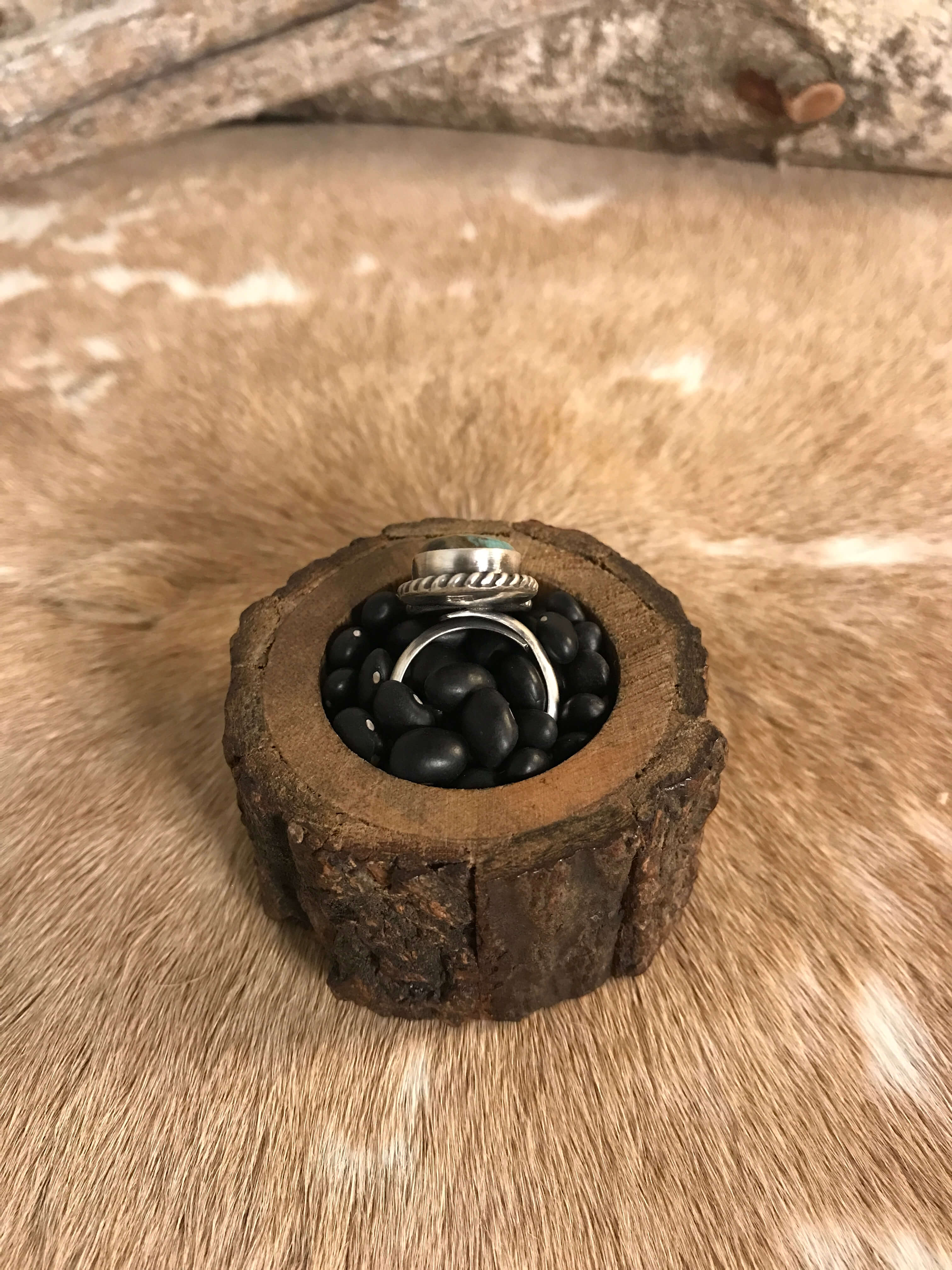 The Roanoke Adjustable Ring, 7-Rings-Calli Co., Turquoise and Silver Jewelry, Native American Handmade, Zuni Tribe, Navajo Tribe, Brock Texas