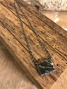 The Vista Black Jack Necklace, 2-Necklaces-Calli Co., Turquoise and Silver Jewelry, Native American Handmade, Zuni Tribe, Navajo Tribe, Brock Texas
