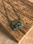 The Vista Black Jack Necklace, 5-Necklaces-Calli Co., Turquoise and Silver Jewelry, Native American Handmade, Zuni Tribe, Navajo Tribe, Brock Texas