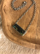 The Calvert Black Jack Necklace, 1-Necklaces-Calli Co., Turquoise and Silver Jewelry, Native American Handmade, Zuni Tribe, Navajo Tribe, Brock Texas