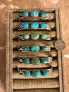 The Laurent Triple Stone Cuffs-Bracelets & Cuffs-Calli Co., Turquoise and Silver Jewelry, Native American Handmade, Zuni Tribe, Navajo Tribe, Brock Texas