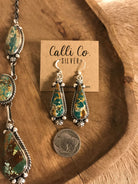 The Copeland Lariat Necklace Set, 8-Necklaces-Calli Co., Turquoise and Silver Jewelry, Native American Handmade, Zuni Tribe, Navajo Tribe, Brock Texas