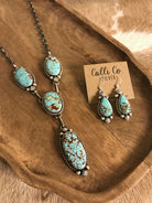 The Copeland Lariat Necklace Set, 11-Necklaces-Calli Co., Turquoise and Silver Jewelry, Native American Handmade, Zuni Tribe, Navajo Tribe, Brock Texas