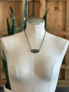 The Navarro Black Jack Necklace, 1-Necklaces-Calli Co., Turquoise and Silver Jewelry, Native American Handmade, Zuni Tribe, Navajo Tribe, Brock Texas