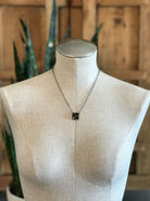The Calvert Black Jack Necklace, 2-Necklaces-Calli Co., Turquoise and Silver Jewelry, Native American Handmade, Zuni Tribe, Navajo Tribe, Brock Texas