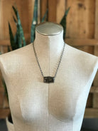 The Vista Black Jack Necklace, 1-Necklaces-Calli Co., Turquoise and Silver Jewelry, Native American Handmade, Zuni Tribe, Navajo Tribe, Brock Texas