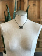 The Vista Black Jack Necklace, 4-Necklaces-Calli Co., Turquoise and Silver Jewelry, Native American Handmade, Zuni Tribe, Navajo Tribe, Brock Texas