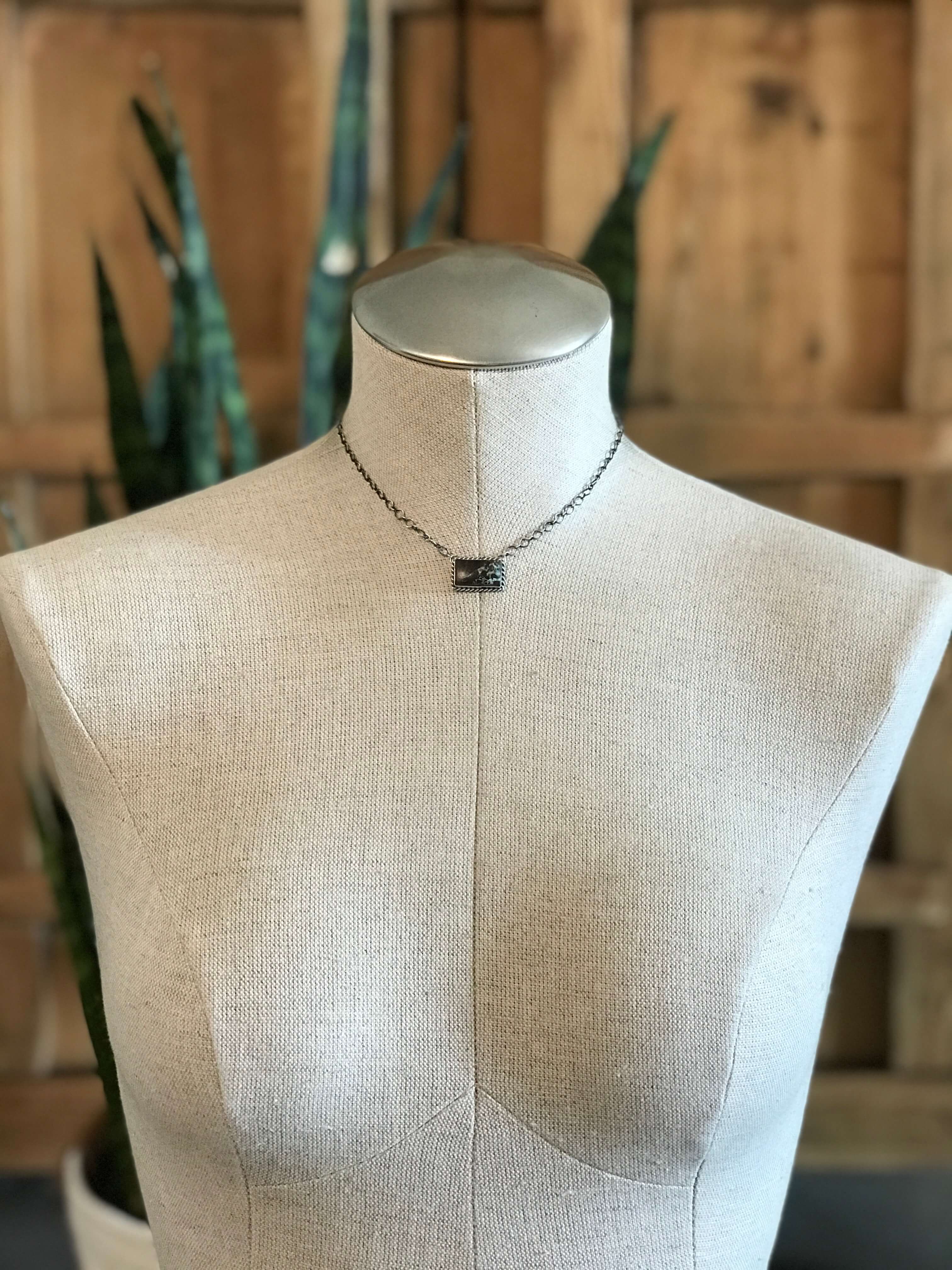 The Ballena Necklace in Turquoise, 3 | Calli Co Silver | Fort