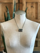 The Corvallis Black Jack Necklace, 1-Necklaces-Calli Co., Turquoise and Silver Jewelry, Native American Handmade, Zuni Tribe, Navajo Tribe, Brock Texas