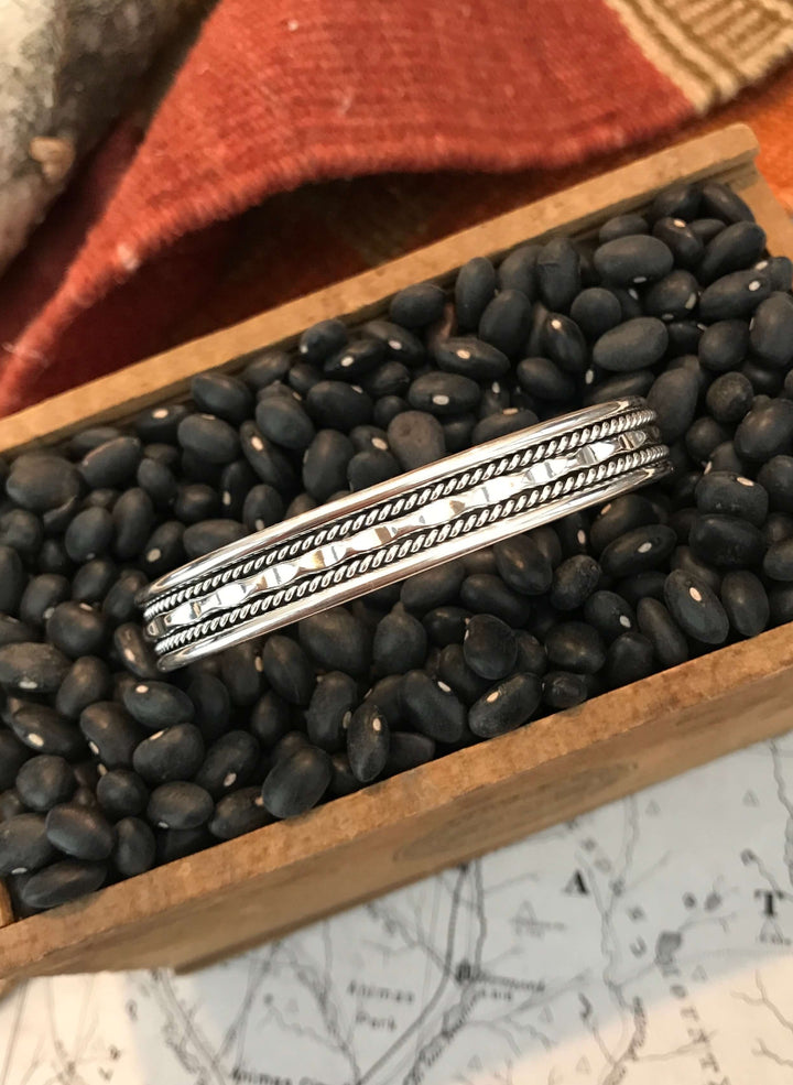 The Cokato Cuff-Bracelets & Cuffs-Calli Co., Turquoise and Silver Jewelry, Native American Handmade, Zuni Tribe, Navajo Tribe, Brock Texas