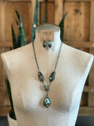 The Copeland Lariat Necklace Set, 9-Necklaces-Calli Co., Turquoise and Silver Jewelry, Native American Handmade, Zuni Tribe, Navajo Tribe, Brock Texas