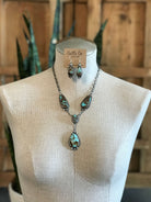 The Copeland Lariat Necklace Set, 9-Necklaces-Calli Co., Turquoise and Silver Jewelry, Native American Handmade, Zuni Tribe, Navajo Tribe, Brock Texas