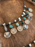 The Mercury Dime Pendants-Pendants-Calli Co., Turquoise and Silver Jewelry, Native American Handmade, Zuni Tribe, Navajo Tribe, Brock Texas