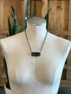 The Glenrio Black Jack Necklace, 1-Necklaces-Calli Co., Turquoise and Silver Jewelry, Native American Handmade, Zuni Tribe, Navajo Tribe, Brock Texas