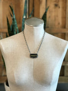 The Glenrio Black Jack Necklace, 2-Necklaces-Calli Co., Turquoise and Silver Jewelry, Native American Handmade, Zuni Tribe, Navajo Tribe, Brock Texas