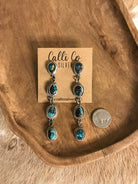 The Josie Black Jack Earrings-Earrings-Calli Co., Turquoise and Silver Jewelry, Native American Handmade, Zuni Tribe, Navajo Tribe, Brock Texas