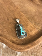 The Keams Black Jack Pendant-Pendants-Calli Co., Turquoise and Silver Jewelry, Native American Handmade, Zuni Tribe, Navajo Tribe, Brock Texas