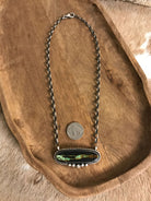 The Glenrio Black Jack Necklace, 4-Necklaces-Calli Co., Turquoise and Silver Jewelry, Native American Handmade, Zuni Tribe, Navajo Tribe, Brock Texas