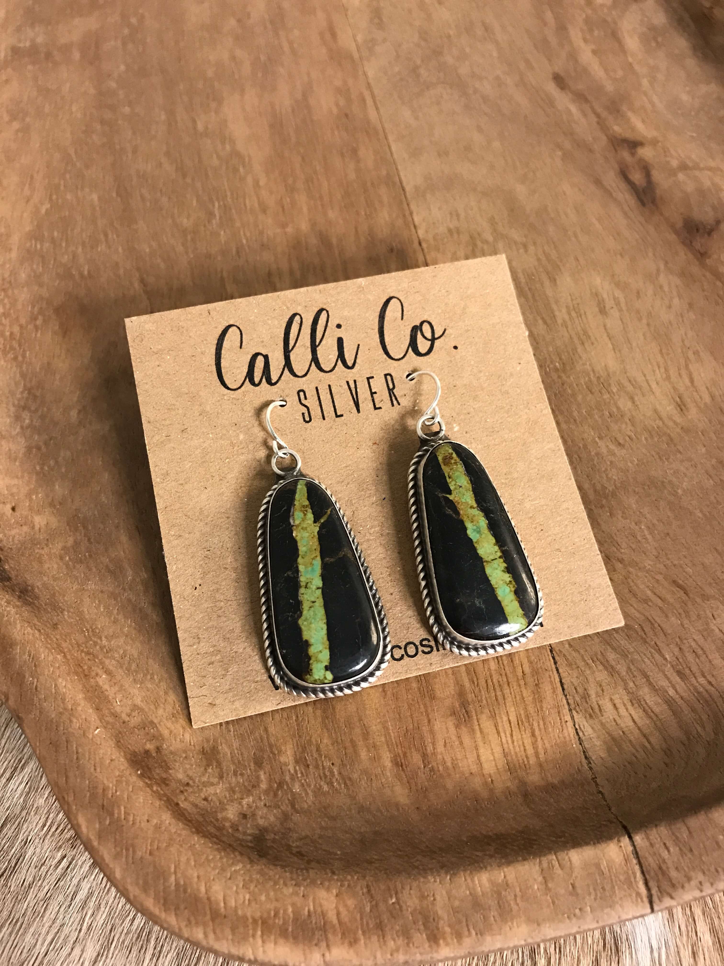 アクセサリー ODJ CHIEN 66 The Black Jack Dangles, 8 – Calli Co. Silver