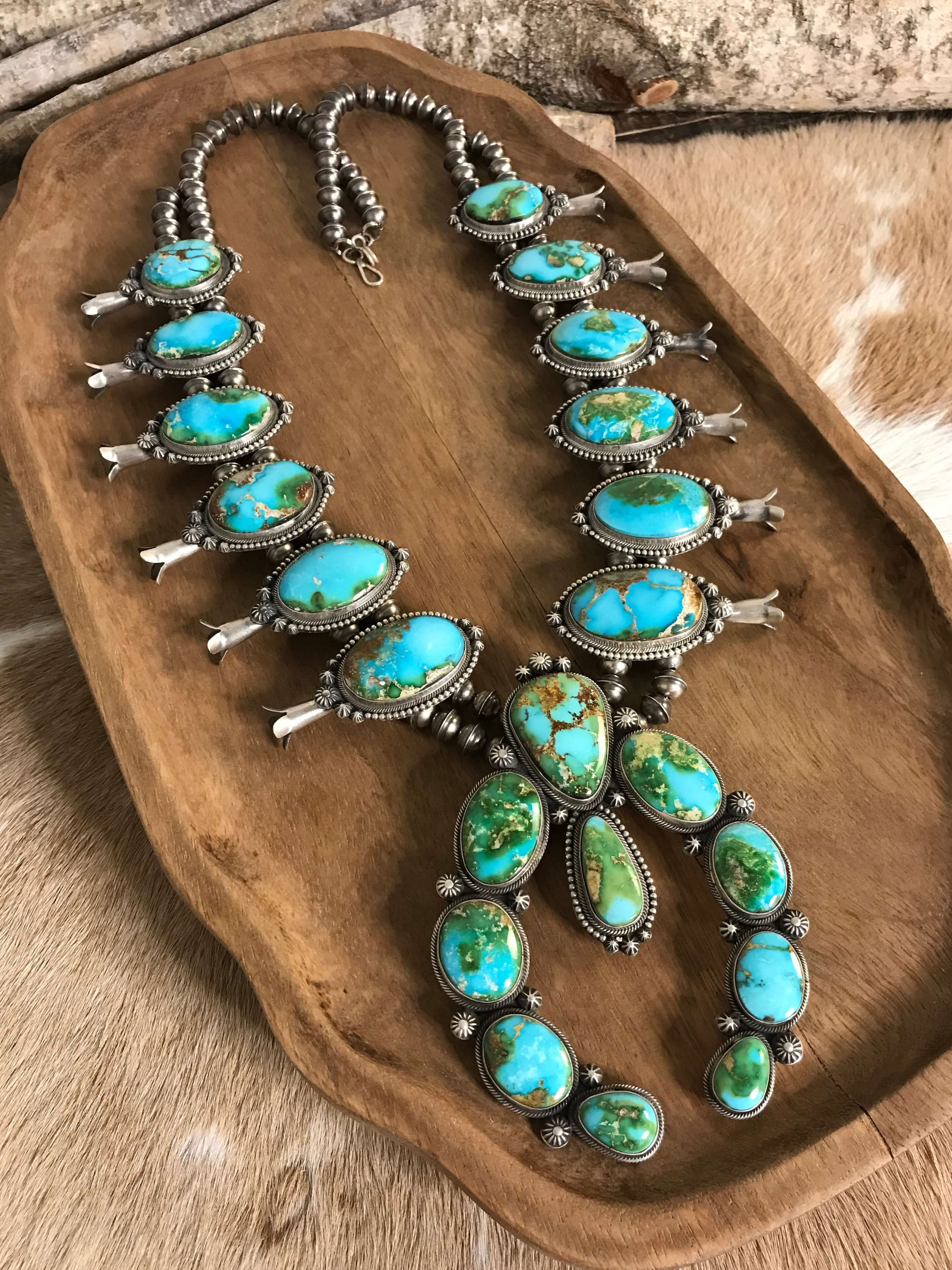 アクセサリー nebraska Navajo Handmade Squash Blossom Necklace | Calli Co Silver Jewelry