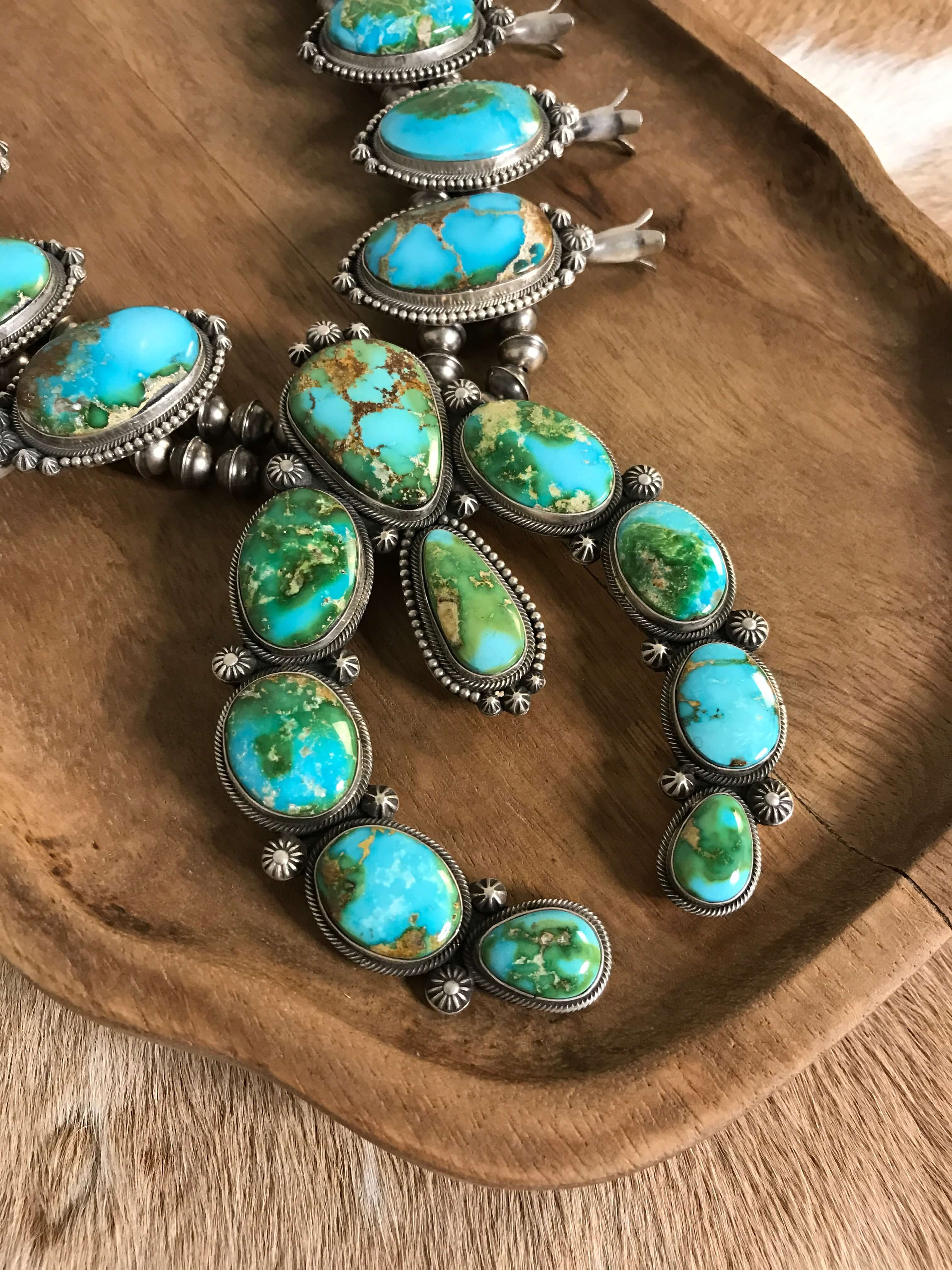 Navajo Handmade Squash Blossom Necklace | Calli Co Silver Jewelry