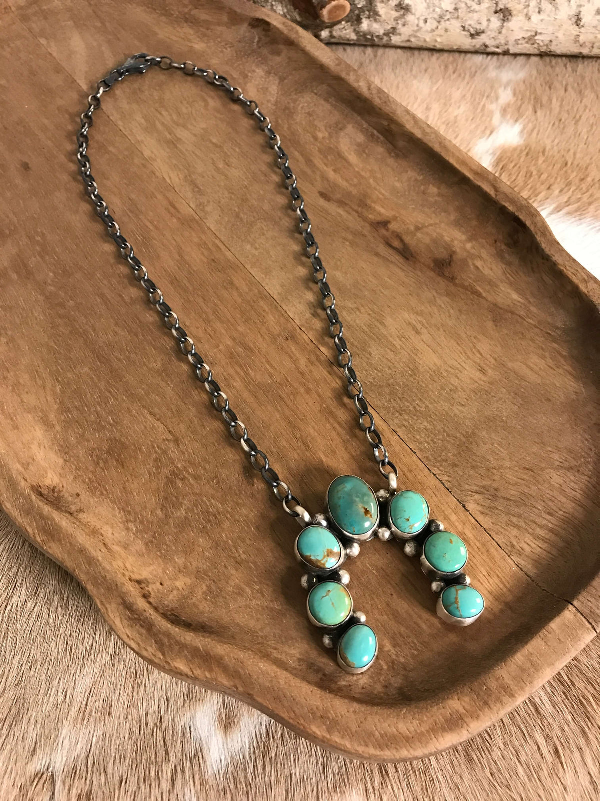 The Naja Necklace, 9-Necklaces-Calli Co., Turquoise and Silver Jewelry, Native American Handmade, Zuni Tribe, Navajo Tribe, Brock Texas