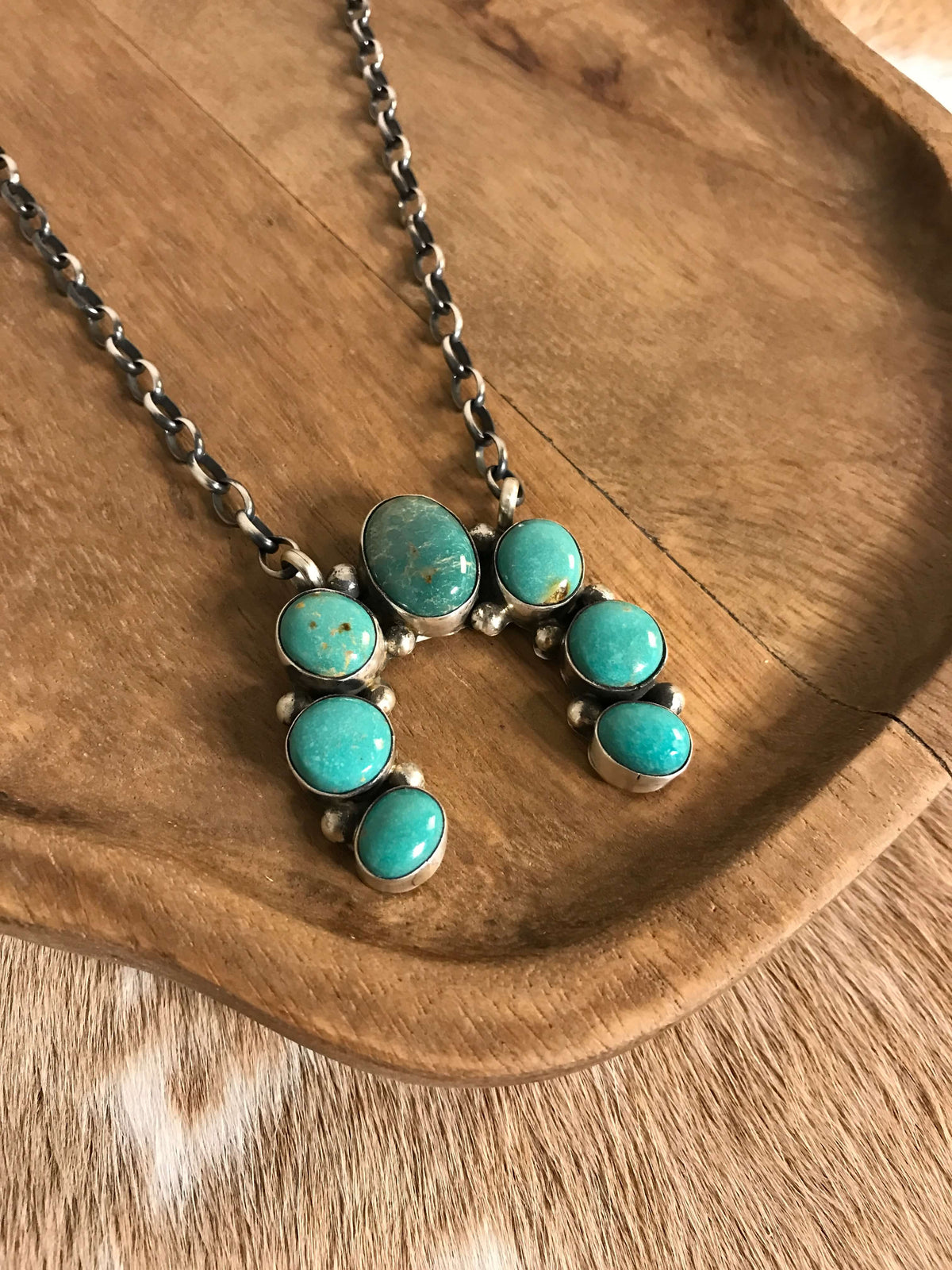 The Naja Necklace, 10-Necklaces-Calli Co., Turquoise and Silver Jewelry, Native American Handmade, Zuni Tribe, Navajo Tribe, Brock Texas
